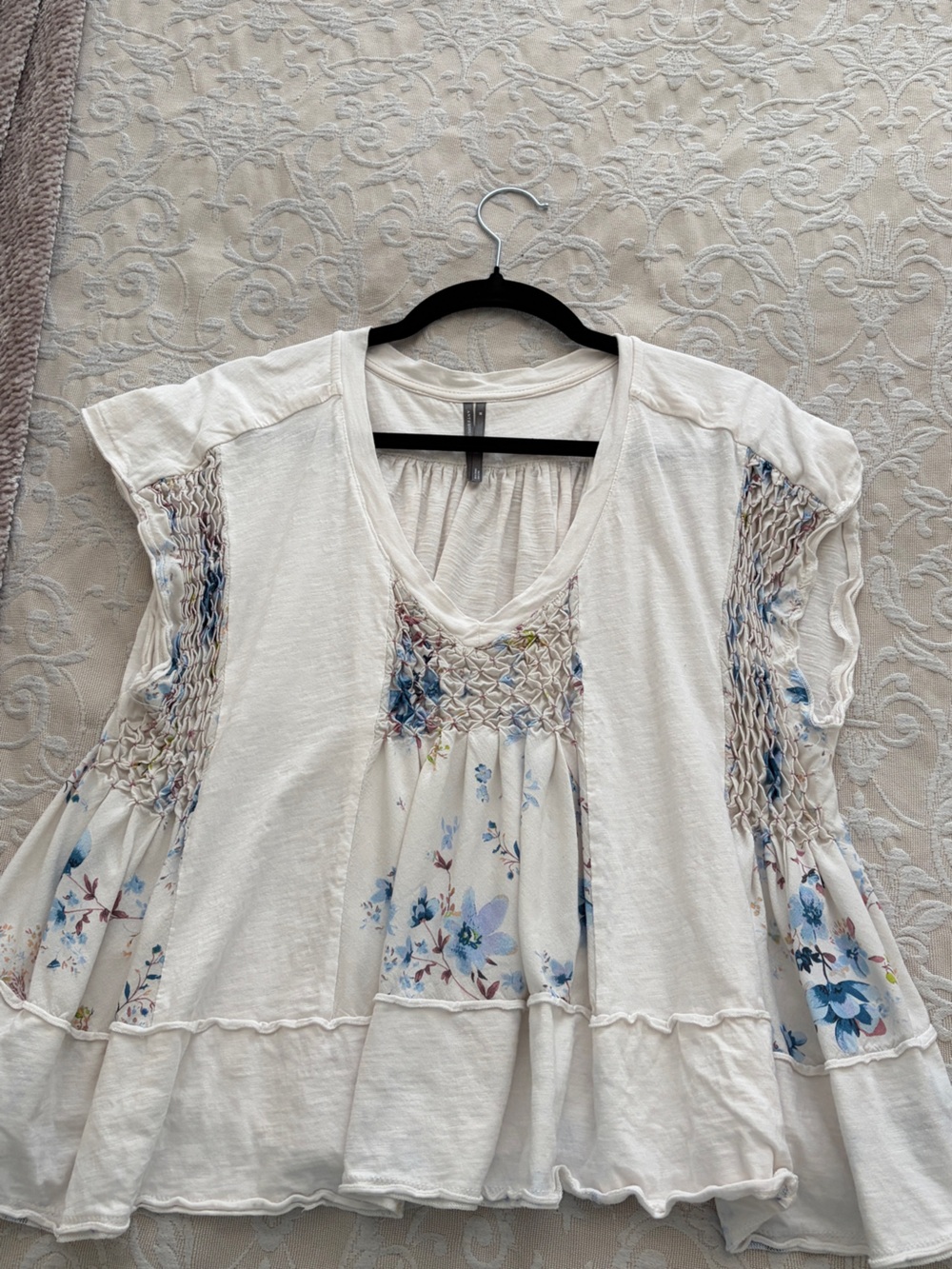 Anthropologie Floral Swing Blouse